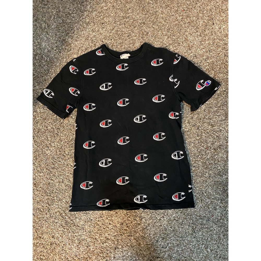 Champion Black Logo T-Shirt